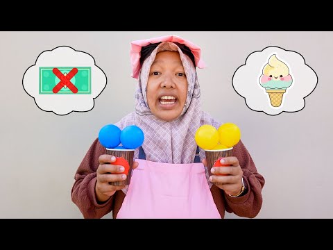 Jualan Es Krim Bohongan - Drama Jadi Penjual Es Krim & Balon Warna Warni