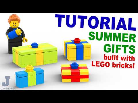 LEGO Brick Tutorial How To Make Summer Birthday Holiday Gifts Presents