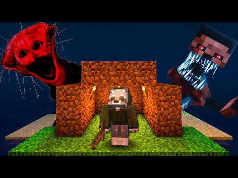 Sobreviví a Mods De Terror en una Isla Desierta en Minecraft