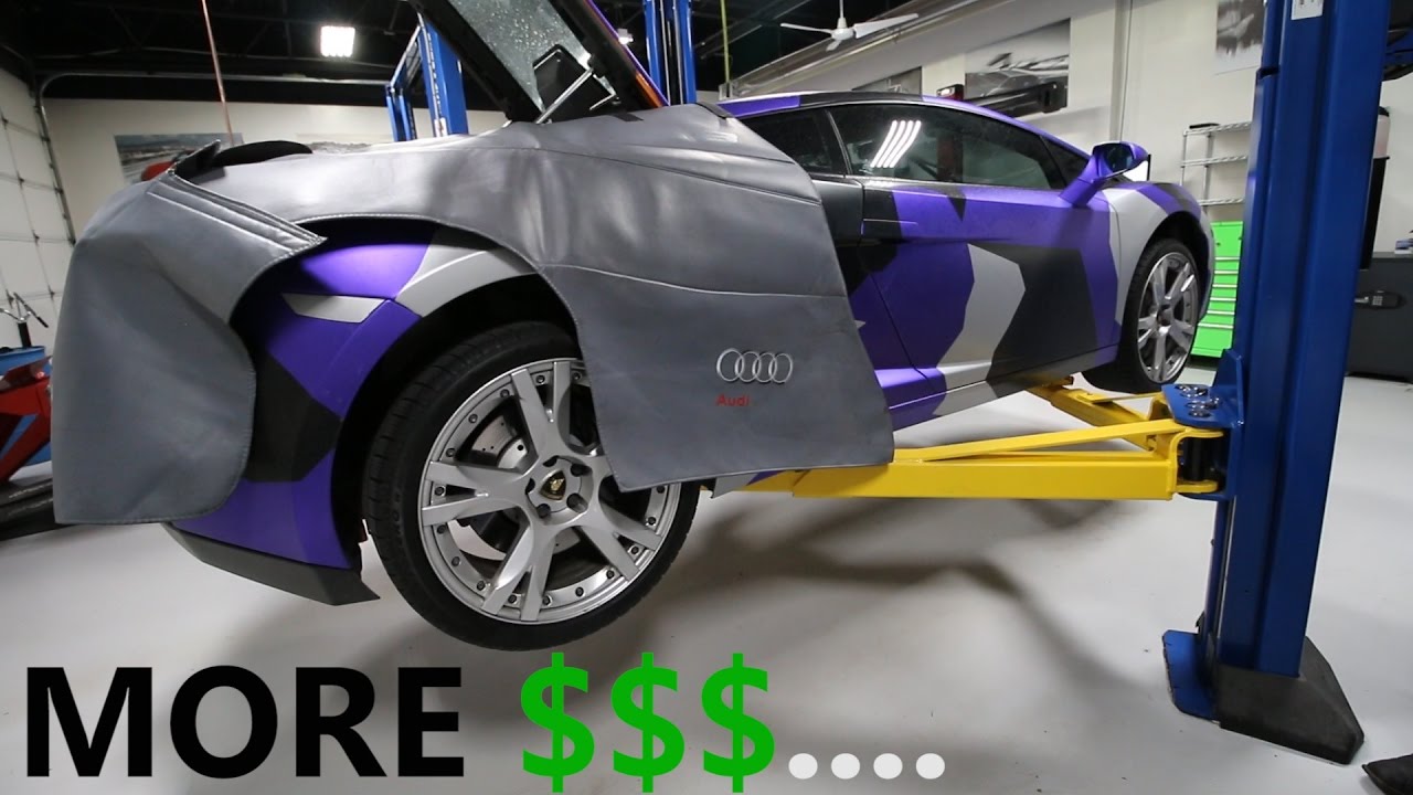 Ugh The Lamborghini is in the Shop. Again