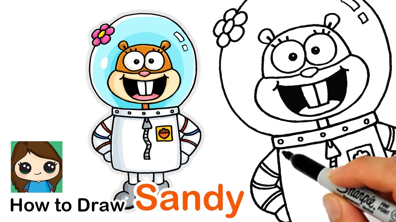 How to Draw Sandy SpongeBob SquarePants