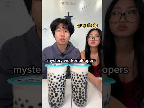 testing BOBA RIZZ on MYSTERY WORKERS 😭 #short #boba