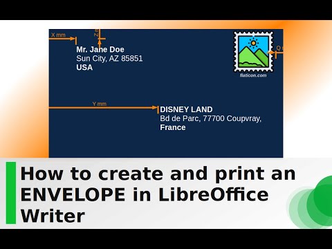 how to print envelopes in libreoffice