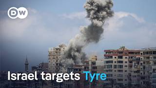 YouTube video thumbnail: Israeli Strikes on Tyre Throw Lebanon Ceasefire Into Doubt