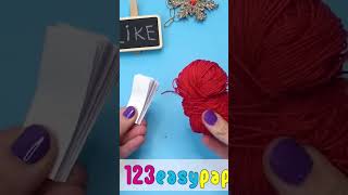 3D paper snowman #paper #crafts #diy