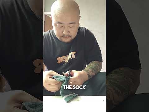 He Turned an Old Sock Into a Sweater for His Shivering Dog