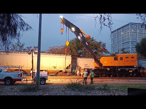Descarrila Tren en las Juntas! Estás son las maniobras de salvamento de unidades...