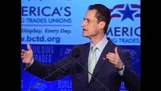 Weiner Speaks at 2011 Building and Construction Trades Conference