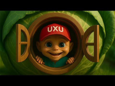 UxU | The Crunchy Cabbage Leaf | A Fun Kids Song with Simple Rhymes