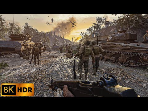 The Panzerzug , Armored Train Sabotage｜Call of Duty WW2｜8K