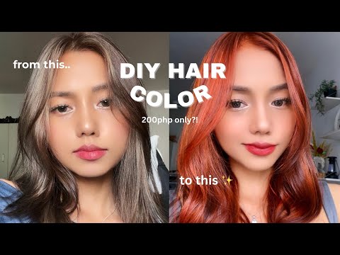 DIY HAIR COLOR at home! 🏡 I spent 200php only?! 😱✨