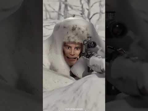 How the sniper eat snow and kill enemy#shorts