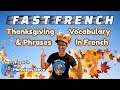 Thanksgiving Vocabulary in French