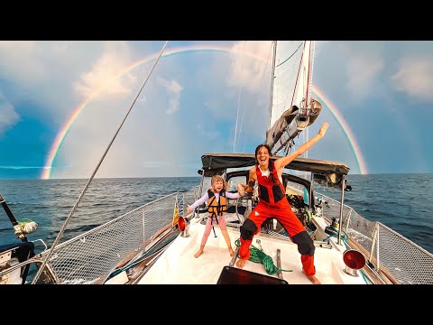 NO WAY!!! a DOUBLE RAINBOW!! | Sailing Mauritius to Reunion Island... Ep 375