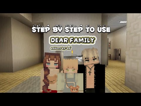 Dear Family Addon Tutorial |  Family Addon Minecraft Tutorial  | [Dear B] for Minecraft 1.21.82