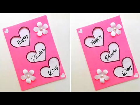 😍 DIY Teachers Day Greeting Card/Handmade card for teacher day/how to make Teacher day card Easy