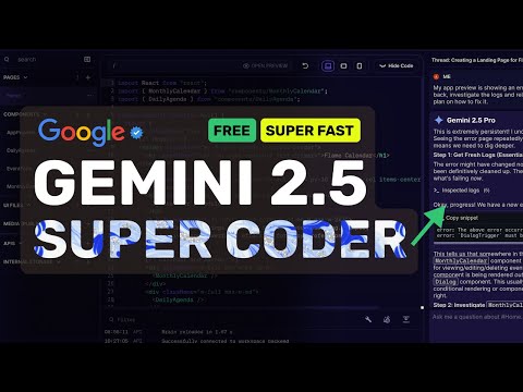 Gemini 2.5 Pro SUPER Coder: This FREE & Ultra Agentic AI Coder is CRAZY!