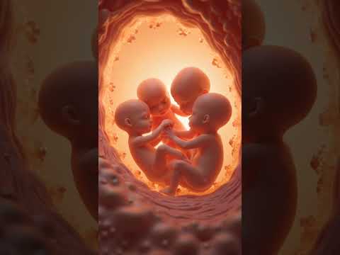 Four babies inside the womb #twins #twinsbaby #baby #shorts