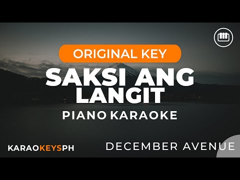 Saksi Ang Langit – December Avenue (Piano Karaoke)