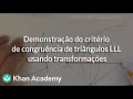 Congruent Triangles and Rigid Transformations Quiz