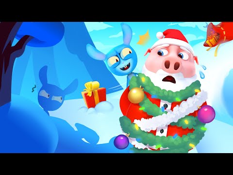 Santa vs evil bunnies | Who will save Christmas | Dolly and Friends Cartoon