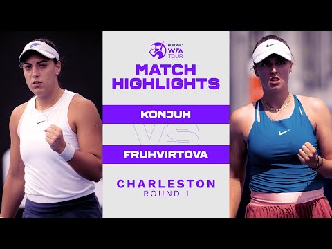 Ana Konjuh vs. Linda Fruhvirtova | 2022 Charleston Round 1 | WTA Match Highlights