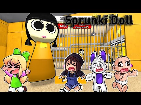 ¡CARRERA DE PRISIÓN DE SPRUNKI DOLL! 👱🏼‍♀️😱 (Obby)