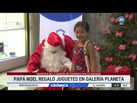 Papá Noel regaló juguetes en Córdoba