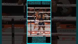 shadasia green vs savannah marshall #boxing #boxing highlights