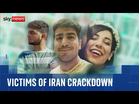 Who were the victims of Iran's crackdown on anti-regime protests?