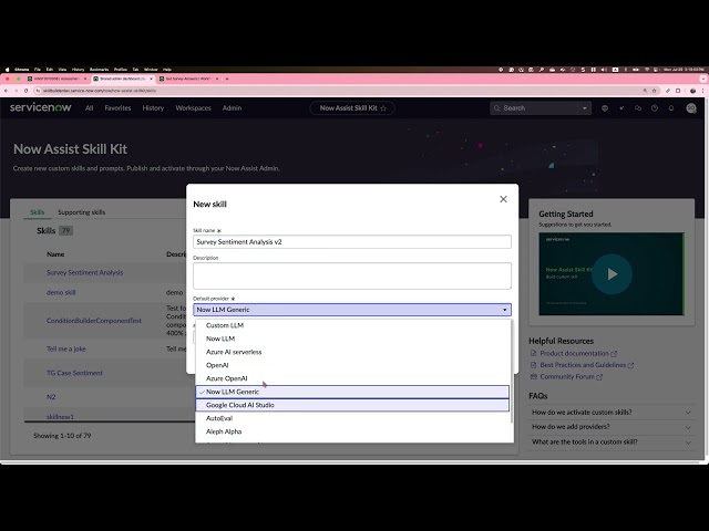 ServiceNow NASK (Now Assist Skill Kit)