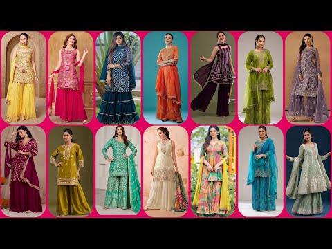 New Stylish Sharara Suit Design | Stylish Sharara Suit | Sharara Dress Suit