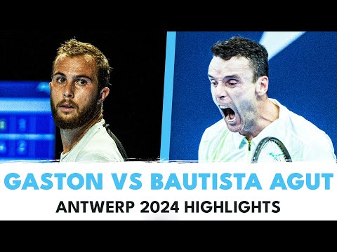 Hugo Gaston vs Roberto Bautista Agut Highlights 🤩 | Antwerp 2024