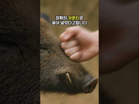 맨손으로 멧돼지를 잡아버린 한국의 원펀맨