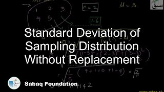 Standard Deviation of Sampling Distribution Without Replacement