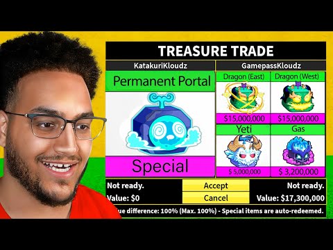 Trading PERMANENT Natural Blox Fruits for 24 Hours!