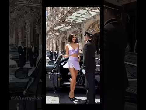 Goddess Descends at Hotel Entrance #Luxury #Monaco #Model #Lifestyle #Lamborghini
