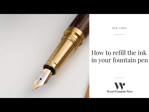 How to Refill the Ink in Your Fountain Pen