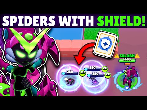 Charlie's Spiders With Shield!? | MythBusters Brawl Stars #AngelsVsDemons