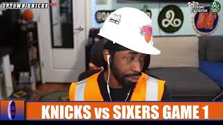 New York Knicks vs Philadelphia 76ers Game 1 Play by Play Watch Along