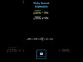 Simplifying Expressions Involving Square Roots and Percentages