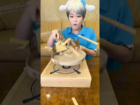 STIR FRY A CARDBOARD SWEETS！#asmr