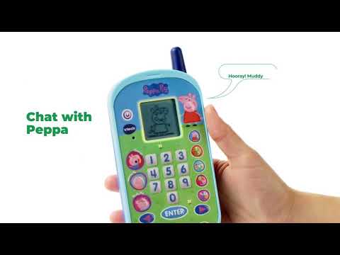 Pretend Play Toy For Kids VTech Peppa Pig Let's Chat Learning Phone 