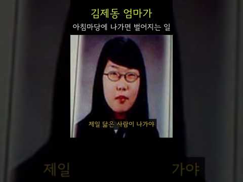 김제동 엄마가 아침마당에 나가면 벌어지는 일
