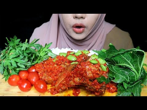 MAKAN AYAM BALADO PETE , UENAK EE POLL..MUKBANG INDONESIA