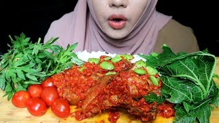 MAKAN AYAM BALADO PETE , UENAK EE POLL..MUKBANG INDONESIA