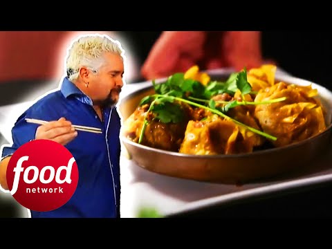 Guy Fieri Thinks These "Dragon Egg" Wontons are DYNAMITE! | Diners Drive-Ins & Dives