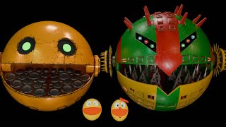 PACMAN AND ROBOT PACMAN VS MONSTER ROBOT - Saving Pacman Complete Mission - Full Episode