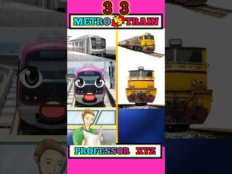 Metro vs Train || #shorts #shortvideo #youtubeshorts #viral #viralvideo #viralshort