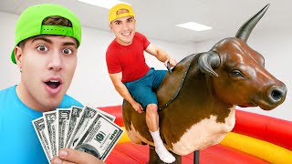 EL ULTIMO EN CAER DEL TORO MECANICO GANA $1000 !!